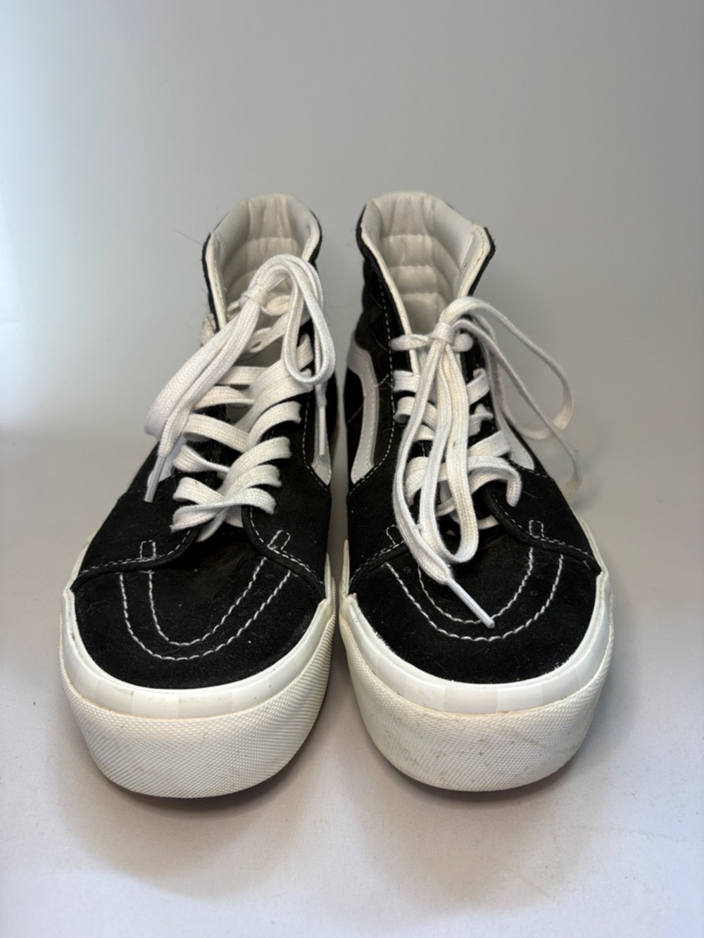 Vans Sk8-Hi Stacked Black and White Low-Top Skate Shoes Size 8 - Picture 2 of 8
